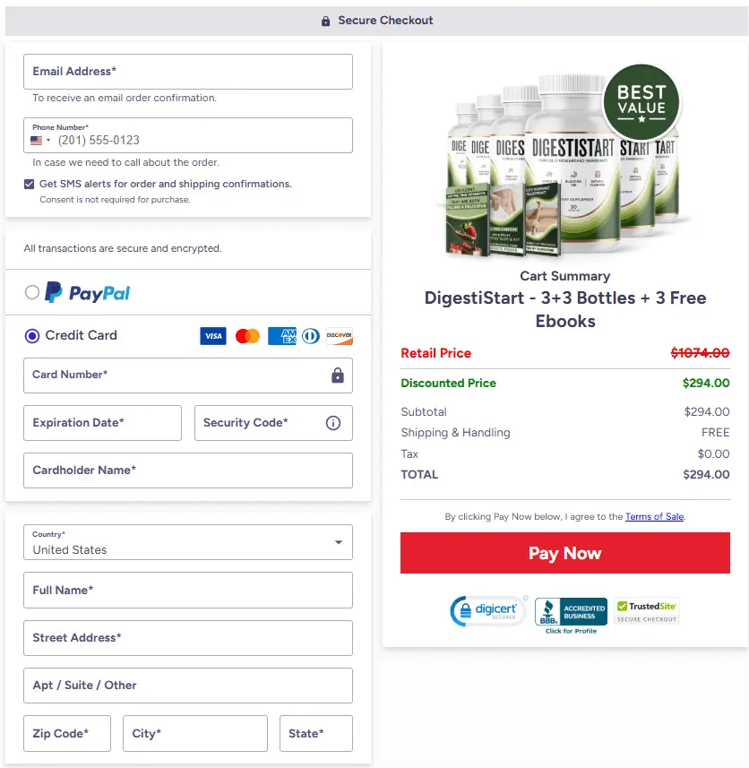 digestistart order
